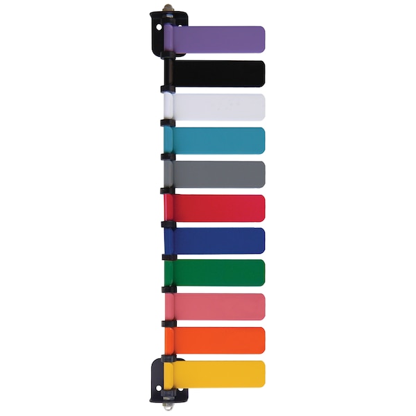 Room ID Flag System, 4" Std 11 Color Set (Quickly & Clearly Alert Staf